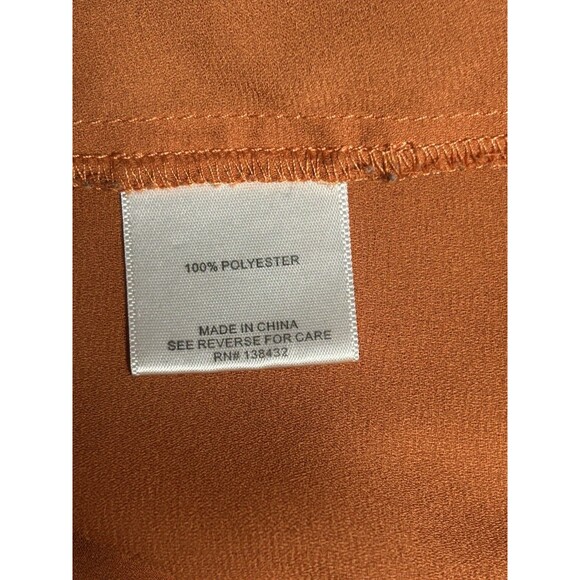 ModCloth‎ Rust Womens Ruffled Sleeveless Lightweight 3X Vacation Travel Fairy - Picture 6 of 7